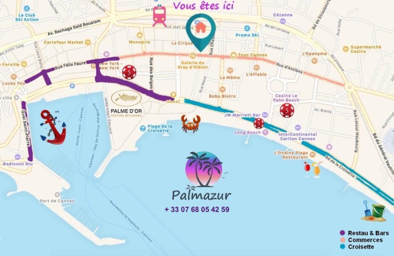 Studio Centre Cannes By Palmazur Apartamento Exterior foto